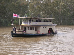 One  of the other paddle steamers.